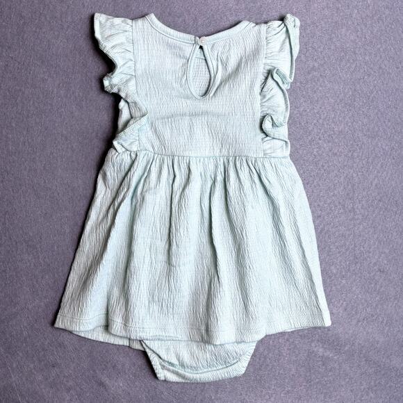 Carter's Organic Cotton Dress Summer Mint Green Infant 12M - Picture 5 of 7